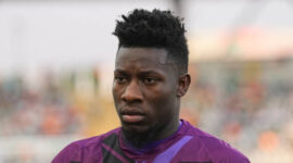 YAMOUSSOUKRO, IVORY COAST - JANUARY 19: Andre Onana Onana of Cameroon prior to the TotalEnergies CAF Africa Cup of Nations group stage match between Senegal and Cameroon at Stade Charles Konan Banny de Yamoussoukro on January 19, 2024 in Yamoussoukro, Ivory Coast. (Photo by Ulrik Pedersen/DeFodi Images via Getty Images)