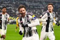 TURIN, ITALY - DECEMBER 2: Manuel Locatelli of Juventus FC celebrates after scoring the team's second goal during the Coppa Italia match between Juventus FC and Udinese Calcio at Allianz Stadium on December 2, 2025 in Turin, Italy. (Photo by Alberto Gandolfo/BSR Agency/Getty Images)