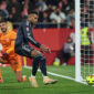 GIRONA, SPAIN - NOVEMBER 30: Kylian Mbappe of Real Madrid CF after scoring a goal during the Spanish league, La Liga EA Sports, football match played between Girona FC and Real Madrid C.F. at Montilivi stadium on November 30, 2025 in Girona, Spain. (Photo By Irina R. Hipolito/Europa Press via Getty Images)