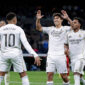 MADRID, SPAIN - DECEMBER 20: Kylian Mbappe of Real Madrid celebrate 2-0 with Gonzalo Garcia of Real Madrid, Rodrygo of Real Madrid  during the LaLiga EA Sports  match between Real Madrid v Sevilla at the Estadio Santiago Bernabeu on December 20, 2025 in Madrid Spain (Photo by Maria Gracia Jimenez/Soccrates/Getty Images)