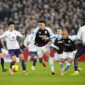 Manchester United's Lisandro Martinez (left) and Aston Villa's Morgan Rogers (second right) battle for the ball during the Premier League match at Villa Park, Birmingham. Picture date: Sunday December 21, 2025. (Photo by Nick Potts/PA Images via Getty Images)