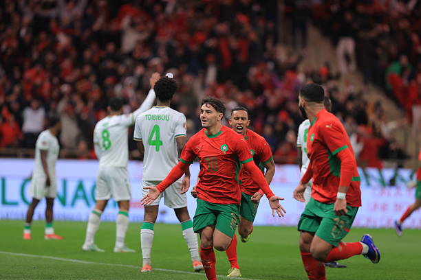 RABAT, MOROCCO - DECEMBER 21: Brahim Diaz (10) of Morocco celebrates after scoring a goal during the opening match of the 35th Africa Cup of Nations (AFCON 2025) between Morocco and Comoros at Prince Moulay Abdellah Stadium in Rabat, Morocco on December 21, 2025. (Photo by Fareed Kotb/Anadolu via Getty Images)