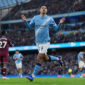 MANCHESTER, ENGLAND - DECEMBER 20: Tijjani Reijnders of Manchester City celebrates scoring the first goal during the Premier League match between Manchester City and West Ham United at Etihad Stadium on December 20, 2025 in Manchester, England. (Photo by Visionhaus/Getty Images)