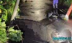 Jembatan Sekarteja–PTC Pancor Ambles Akibat Curah Hujan yang Tinggi