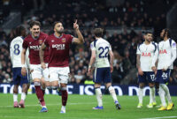 LONDON, ENGLAND - JANUARY 17: West Ham United's Callum Wilson celebrates scoring his side's second goal during the Premier League match between Tottenham Hotspur and West Ham United at Tottenham Hotspur Stadium on January 17, 2026 in London, England. (Photo by Rob Newell - CameraSport via Getty Images)